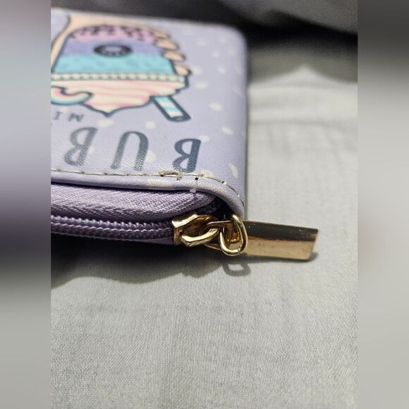 Unbrand purple zipper small wallet 💜 - Picture 6 of 7